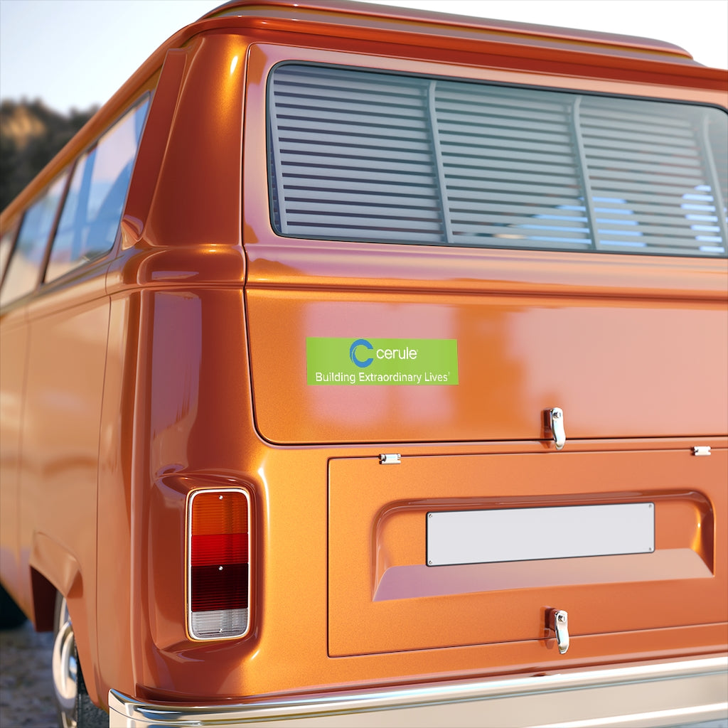 Cerule Bumper Stickers - Building Extraordinary Life - Green
