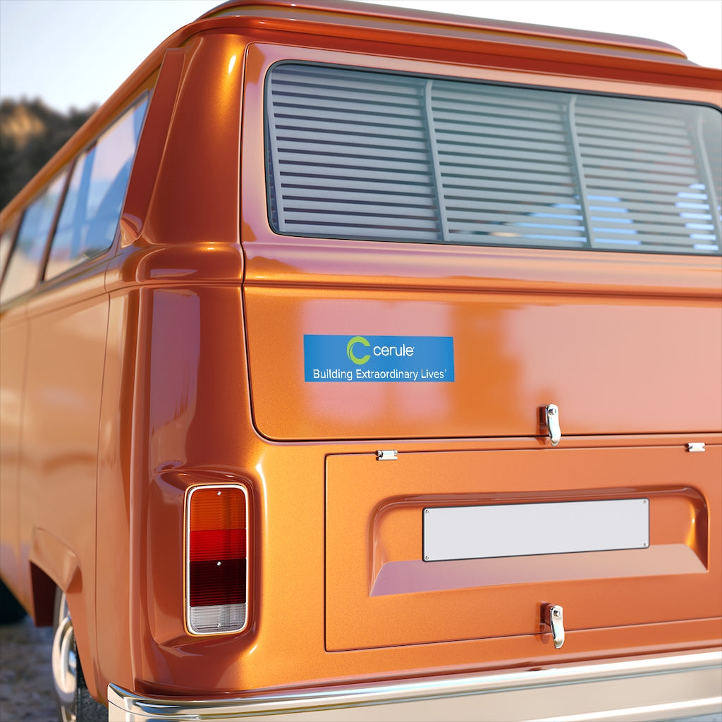 Cerule Bumper Stickers - Building Extraordinary Life - Blue