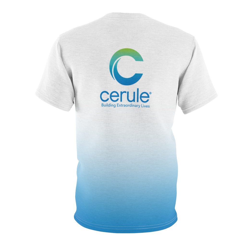T-shirt bleu fondu pour hommes