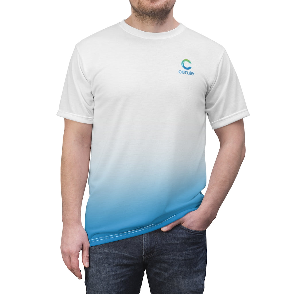 T-shirt bleu fondu pour hommes