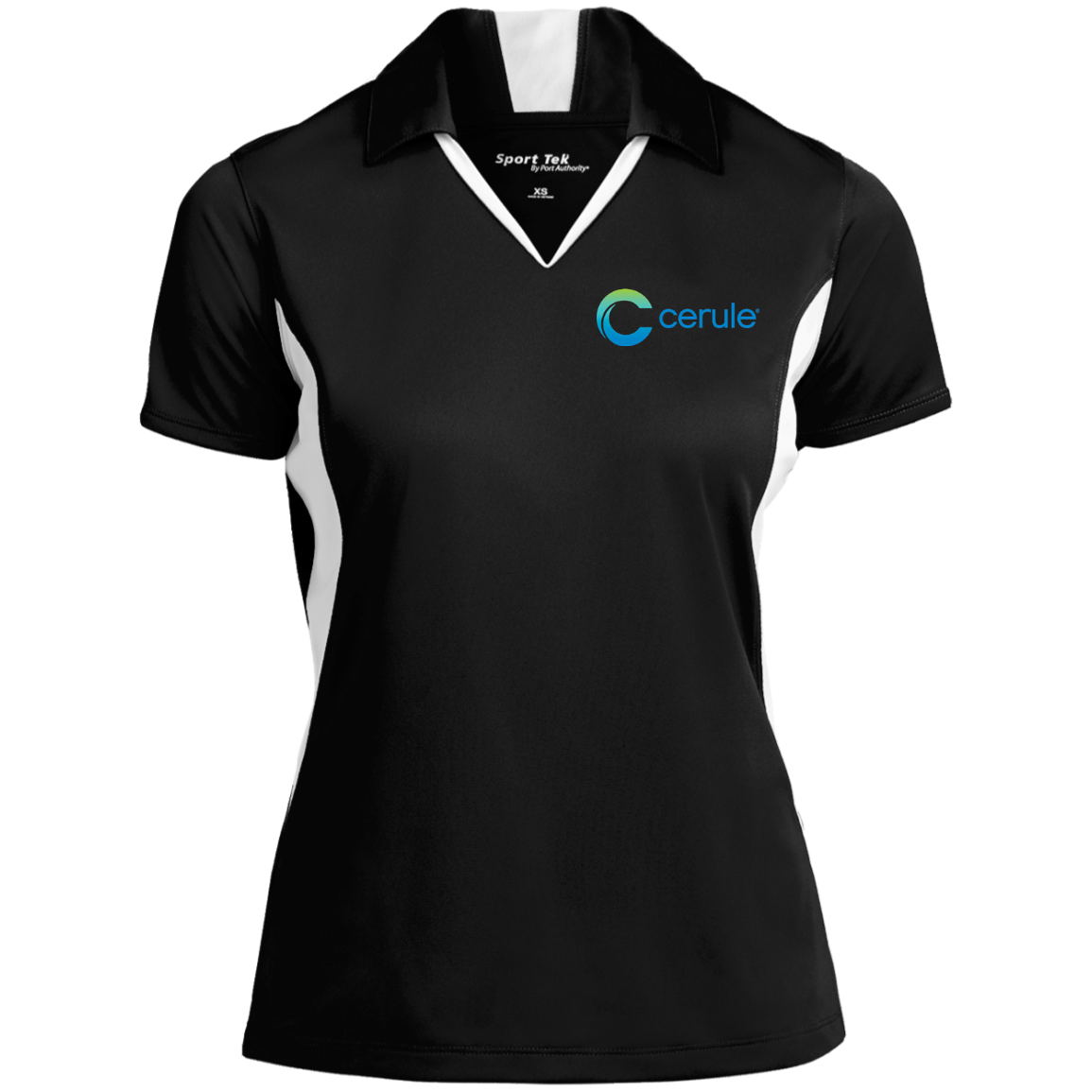 Women's Cerule Performance Polo Black/White
