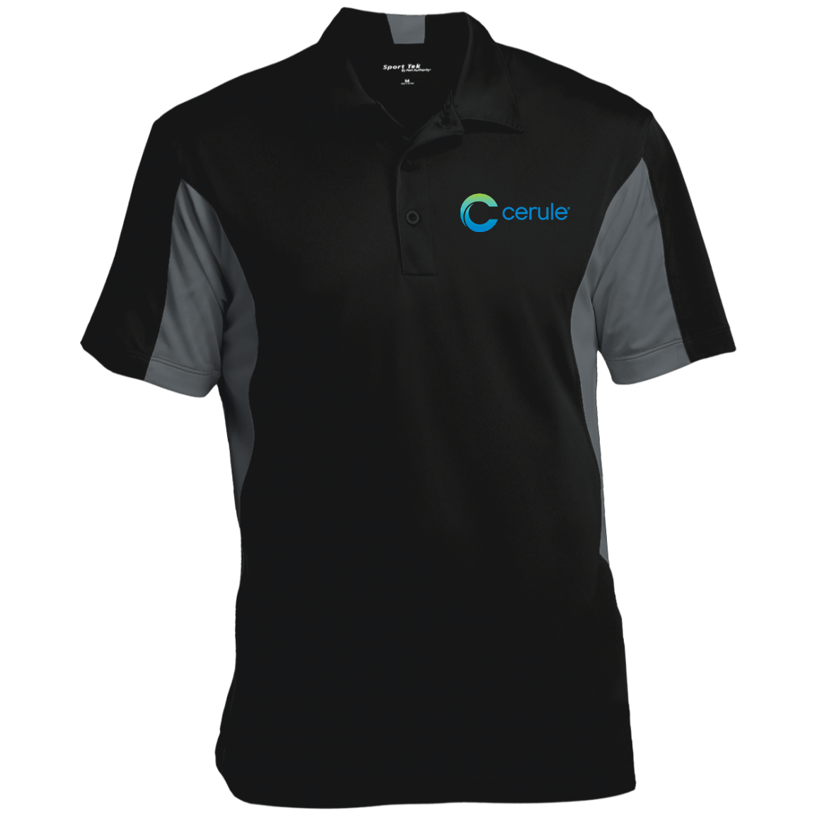 Cerule Performance Polo - Black/Grey