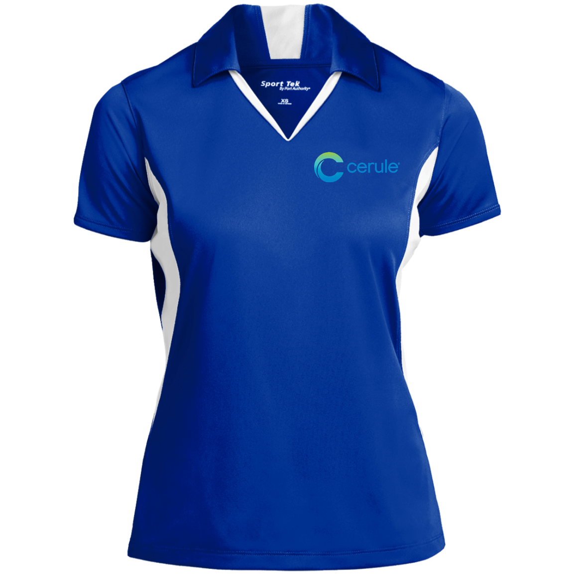 Women's Cerule Performance Polo True Royal/White
