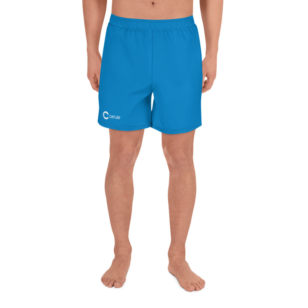 Men's Athletic Long Shorts - Blue