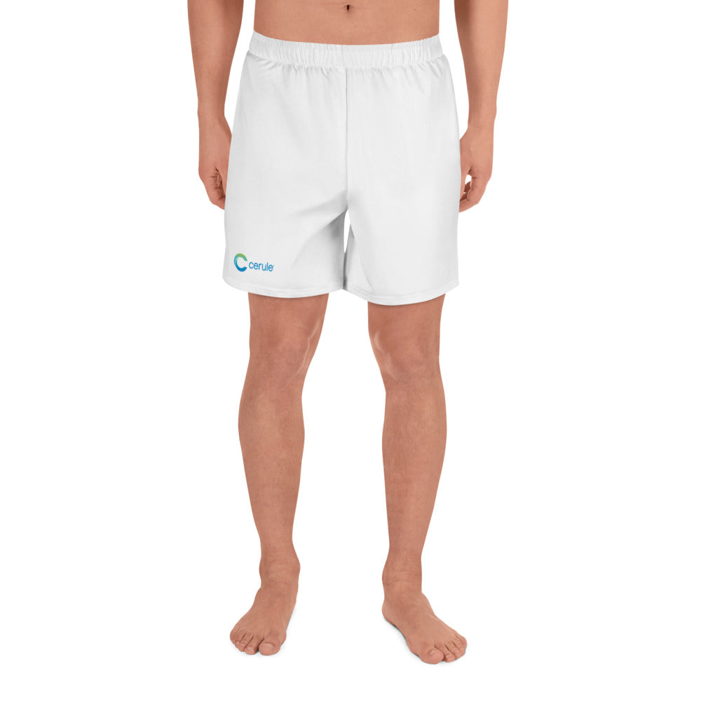 Men's Athletic Long Shorts - White