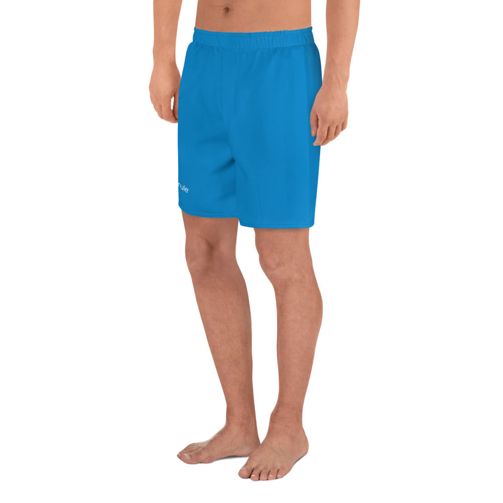 Men's Athletic Long Shorts - Blue