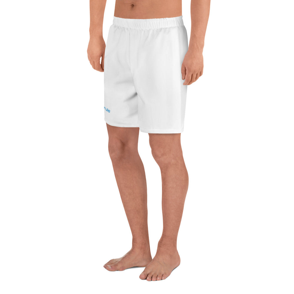 Men's Athletic Long Shorts - White