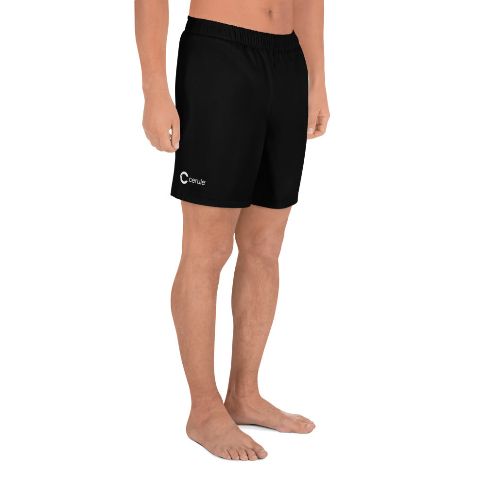 Men's Athletic Long Shorts - Black