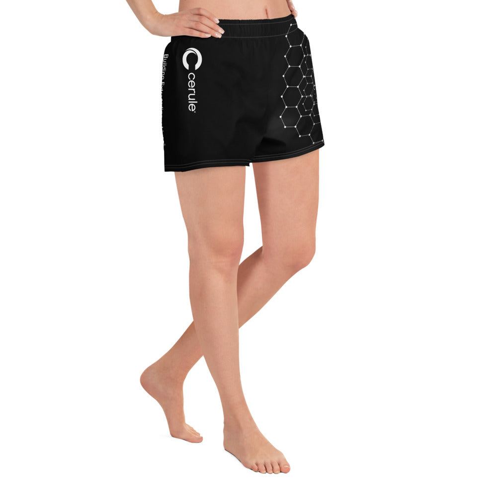 Women's Cerule Black - Athletic Short Shorts