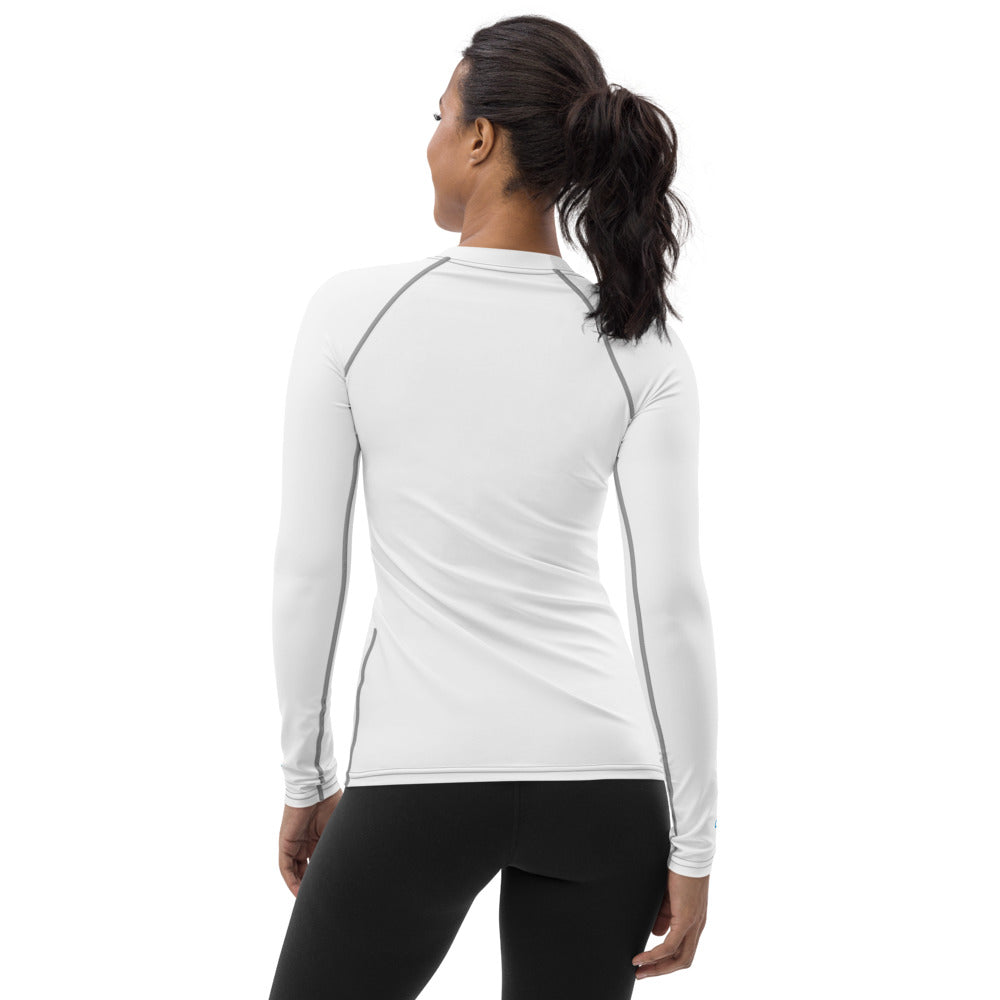 Women's Rash Guard Cerule - White