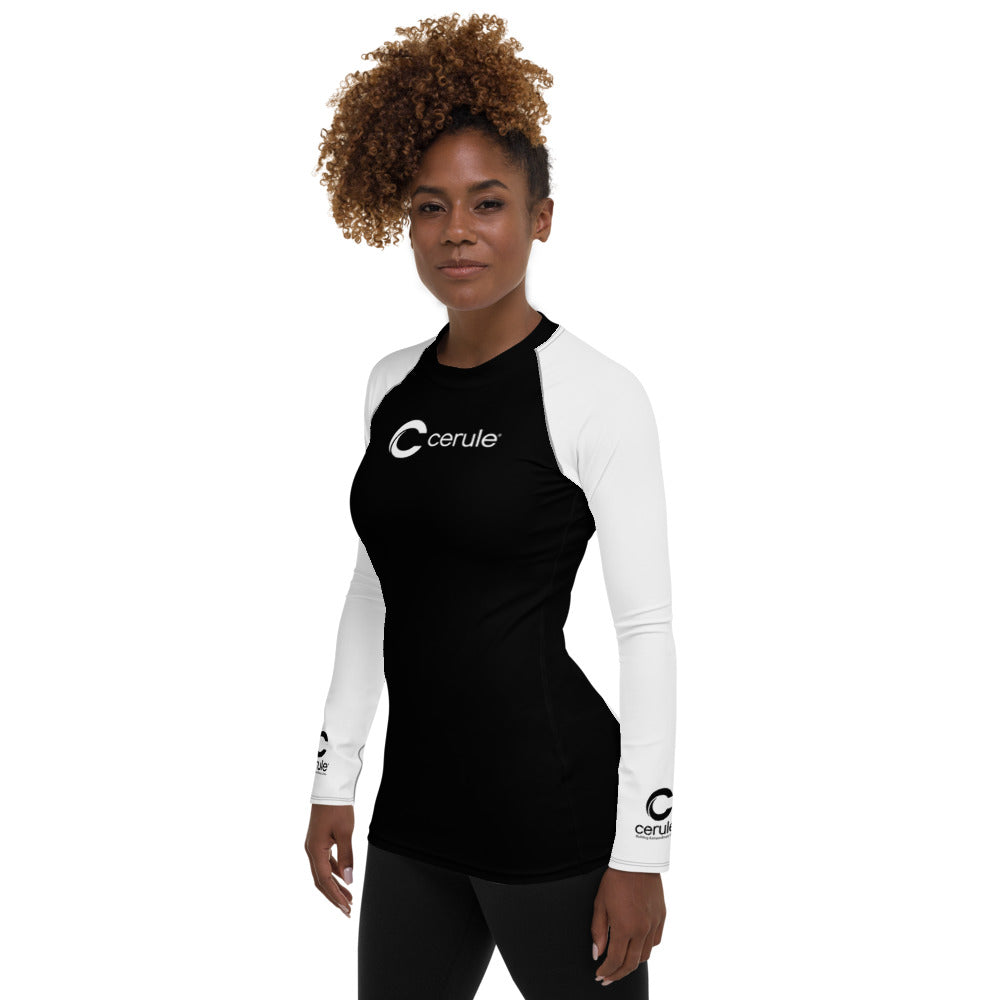 Women's Cerule Black Rash Guard