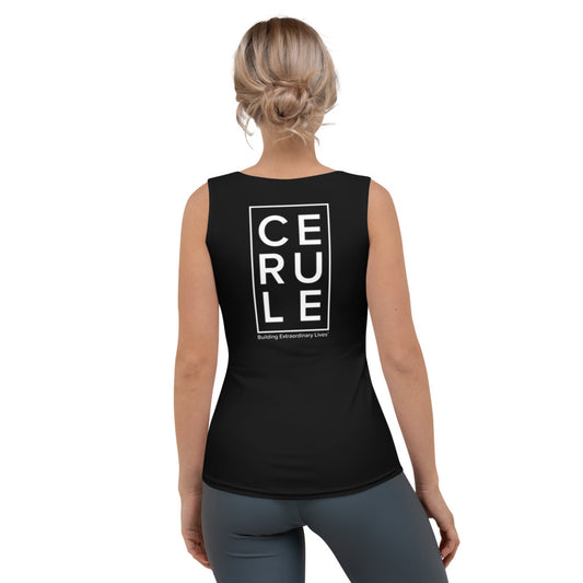 Women's Cerule Black Tank Top