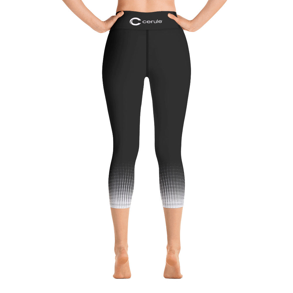 Women's Cerule Black Yoga Capri Leggings