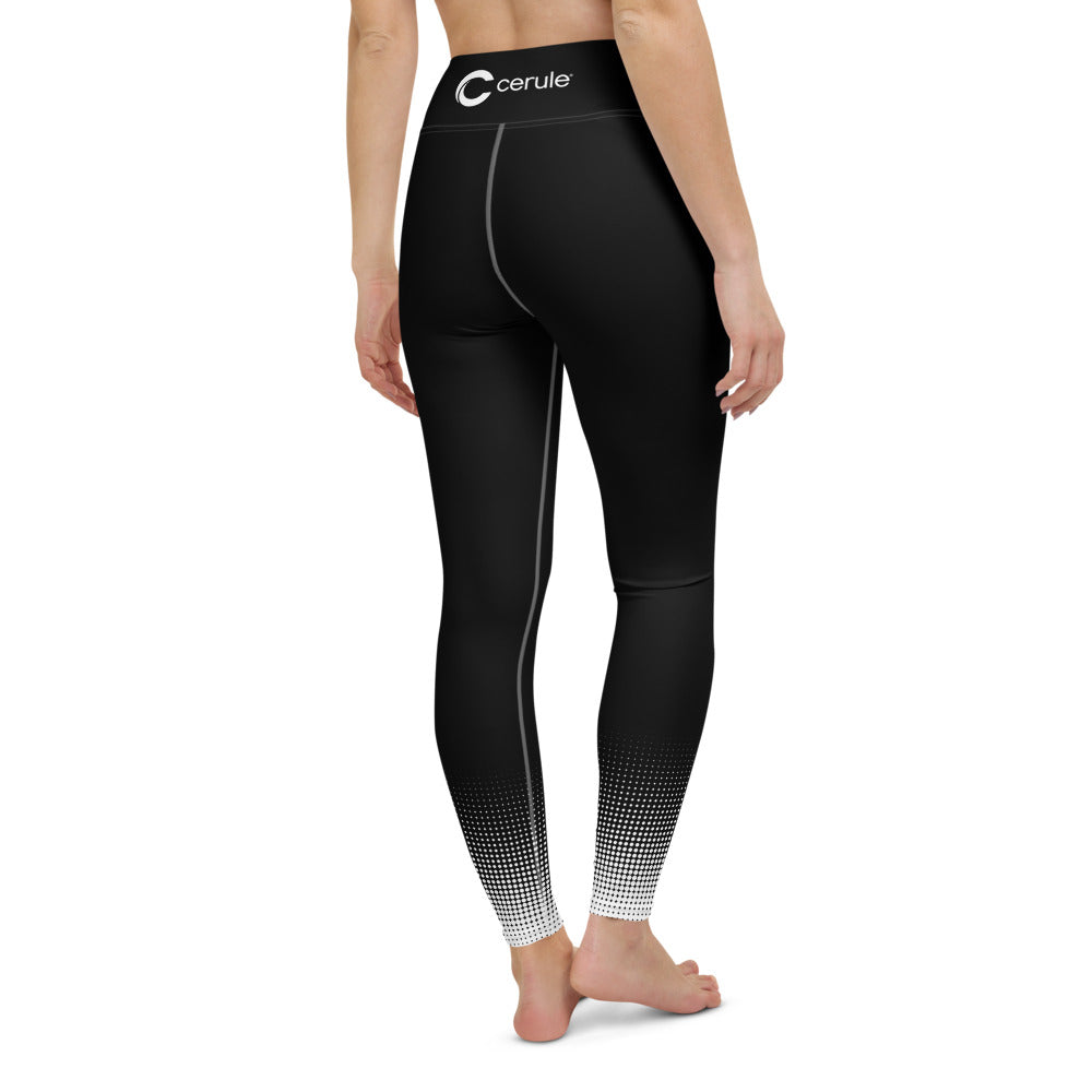 Women's Yoga Leggings - Black Fade