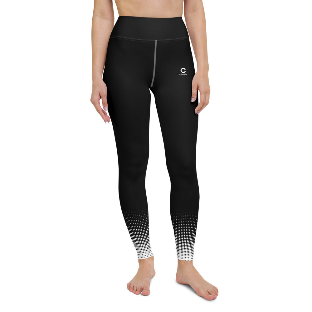Women's Yoga Leggings - Black Fade
