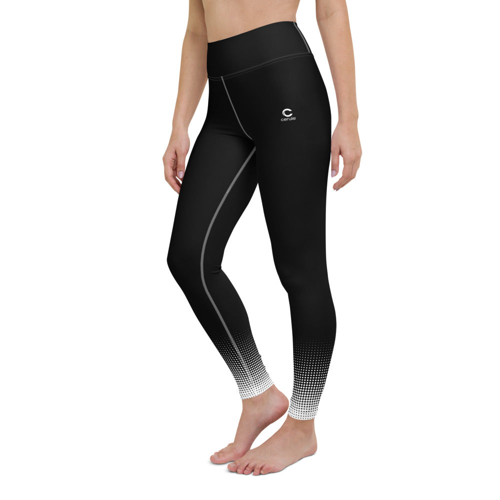 Women's Yoga Leggings - Black Fade
