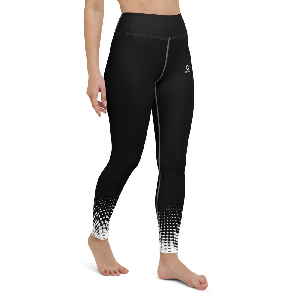 Women's Yoga Leggings - Black Fade