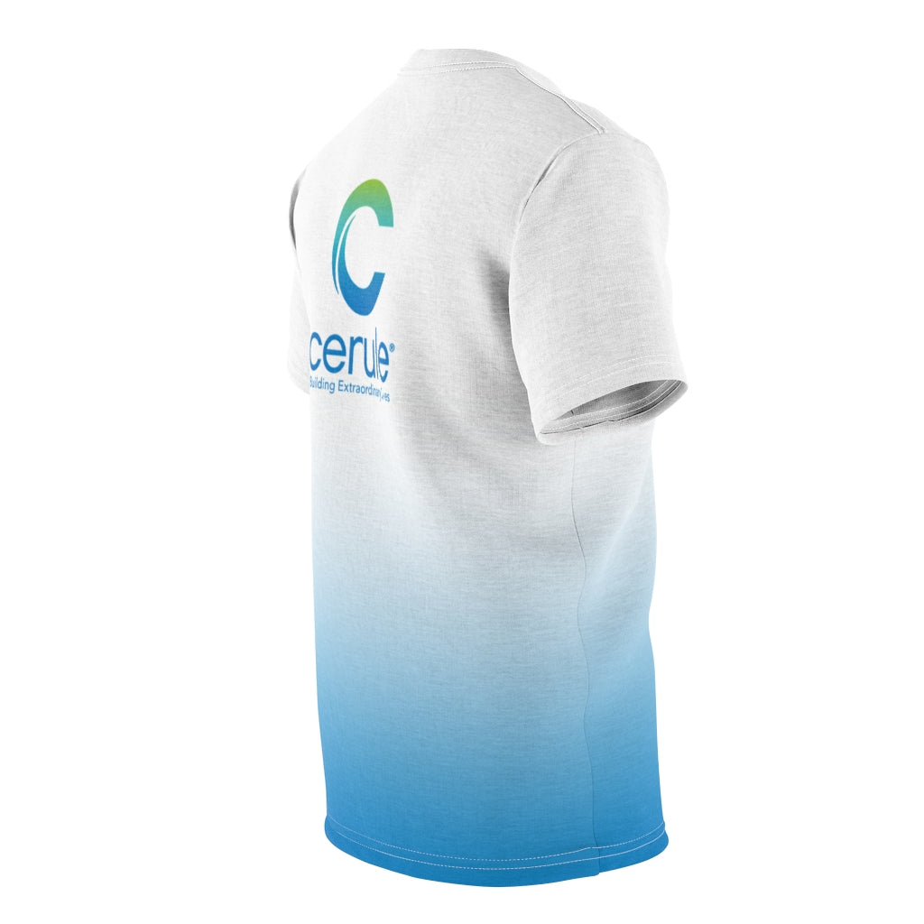 T-shirt bleu fondu pour hommes