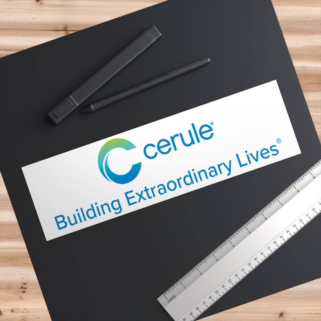 Stickers Cerule - Construire une Vie Extraordinaire - Blanc