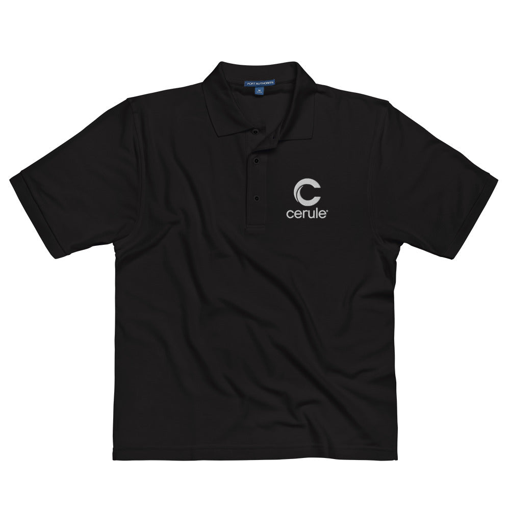 Men's "Cerule Embroidered" Polo - Black