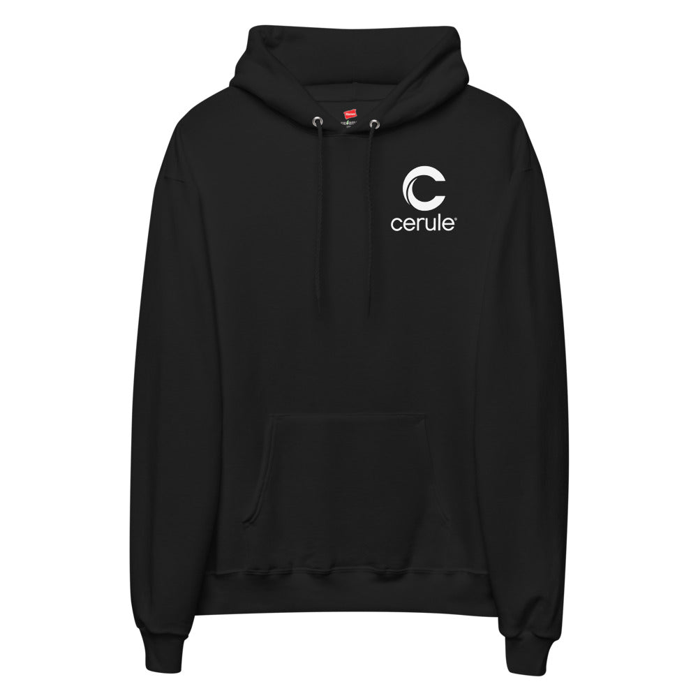 Cerule Unisex fleece hoodie - Black