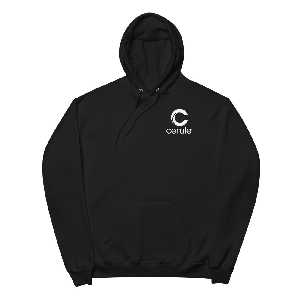 Cerule Unisex fleece hoodie - Black