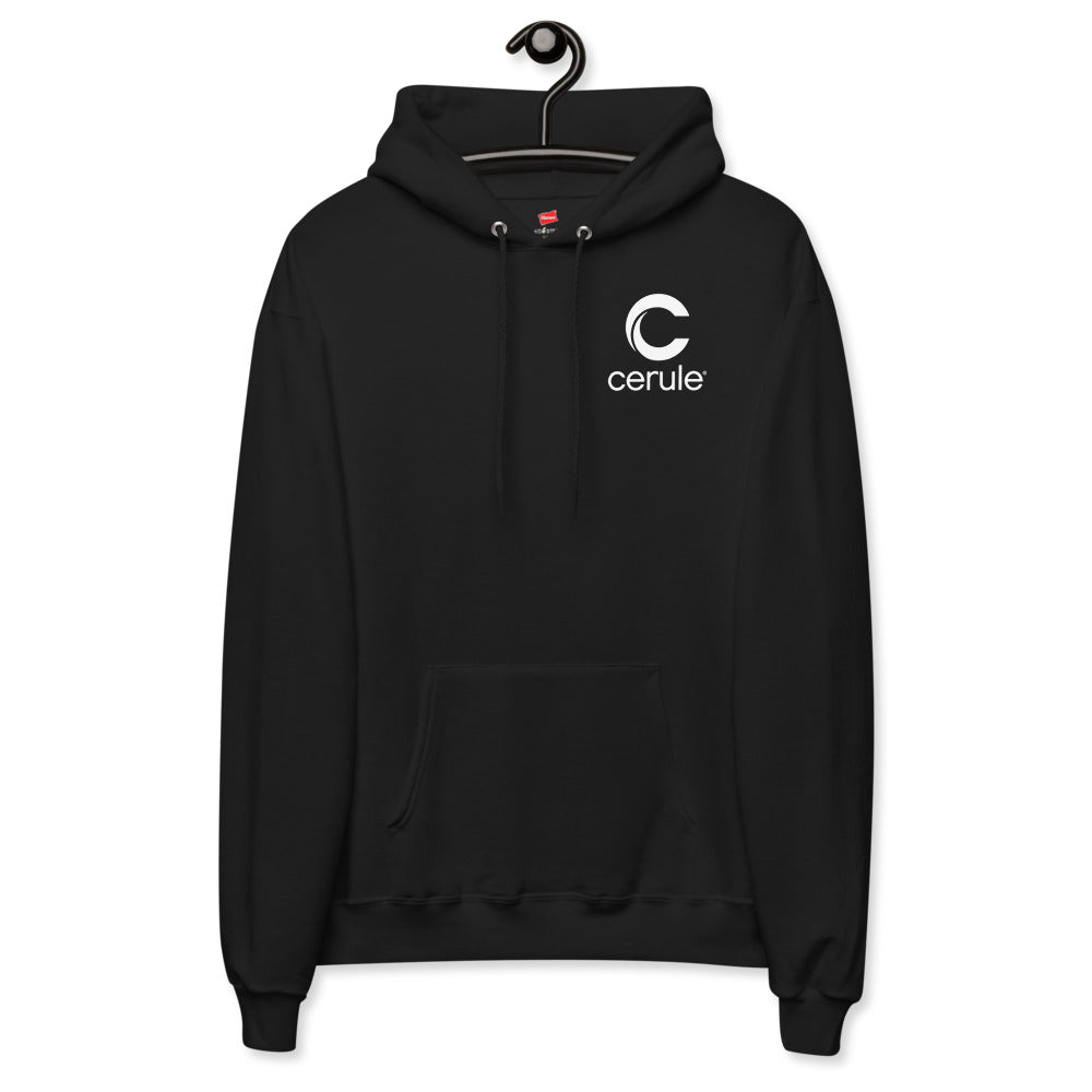 Cerule Unisex fleece hoodie - Black