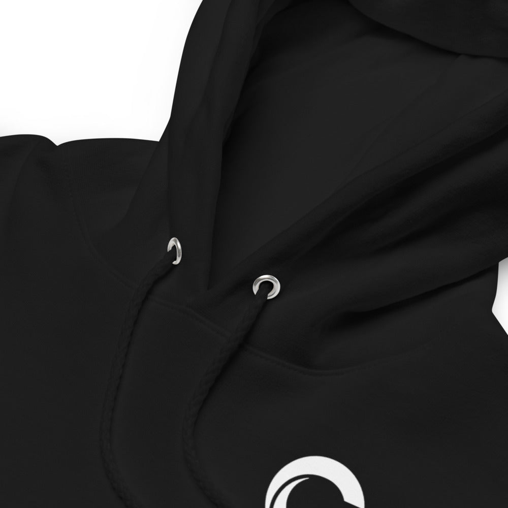 Cerule Unisex fleece hoodie - Black