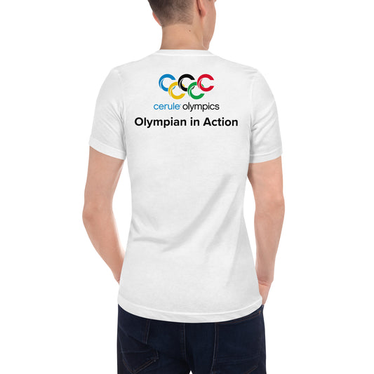 Cerule Olympics - Olympian in Action - V-Neck