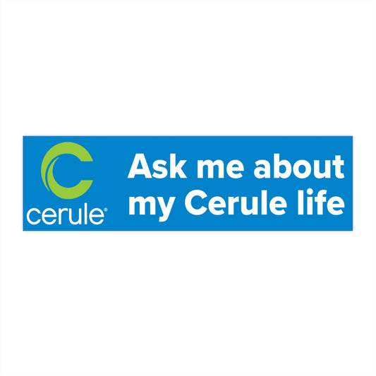 Stickers Cerule - Ask me - Bleu
