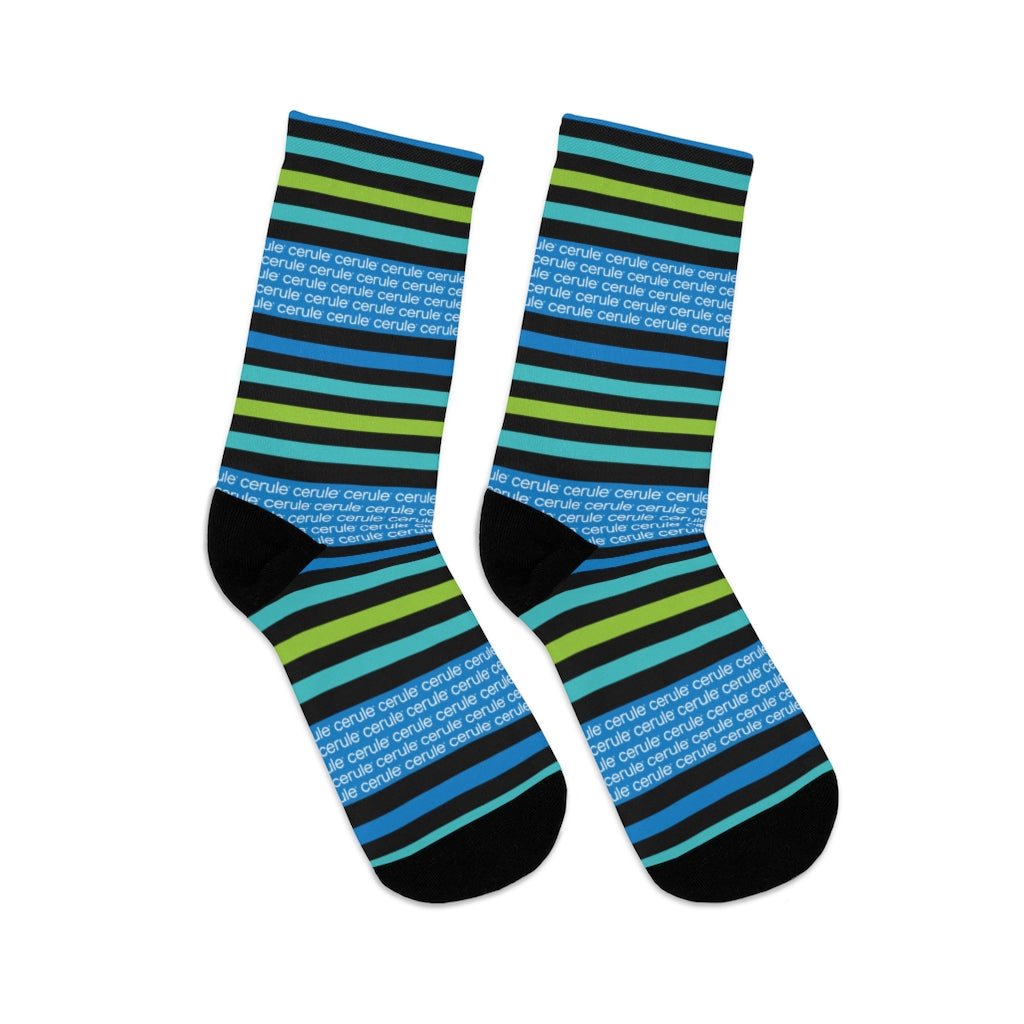 Cerule Socks - Stripes