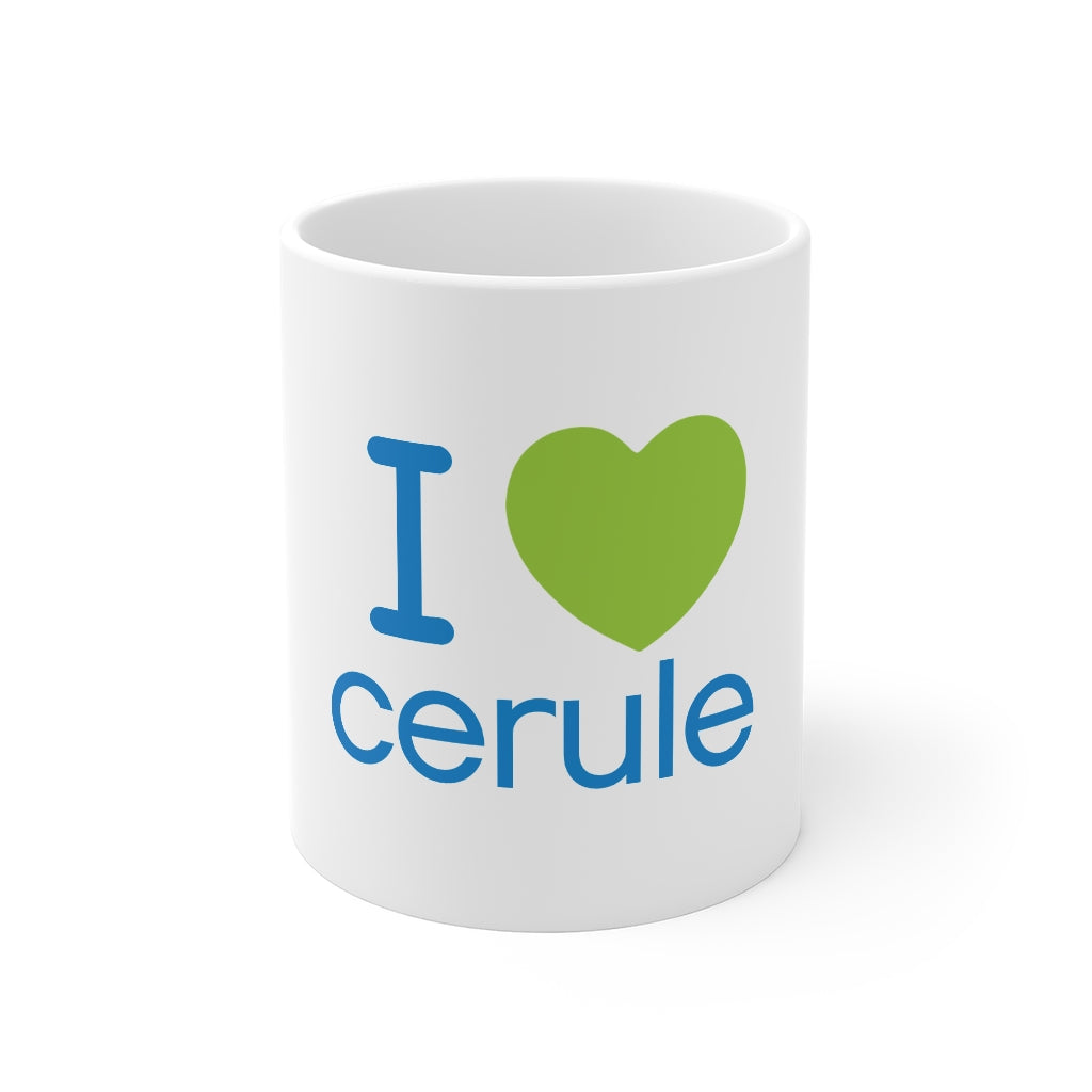 Cerule Coffee Mug "I Heart"