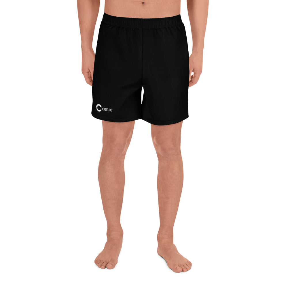 Men's Athletic Long Shorts - Black