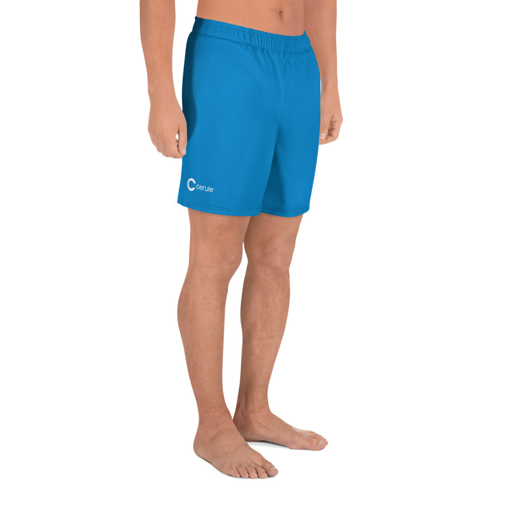 Men's Athletic Long Shorts - Blue