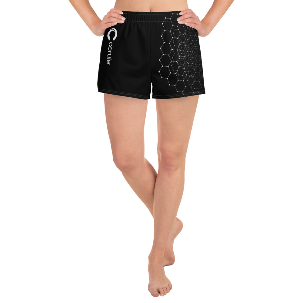 Women's Cerule Black - Athletic Short Shorts