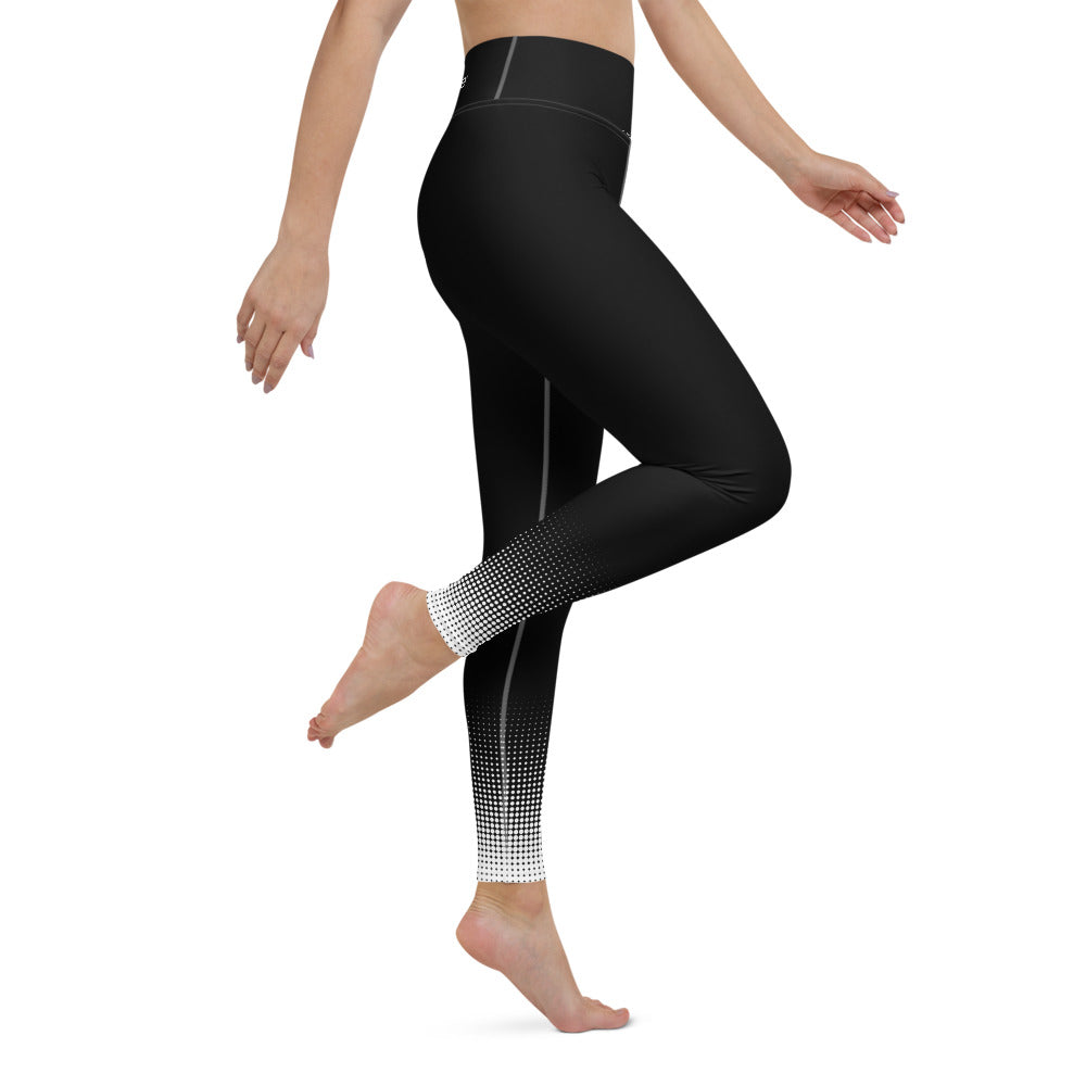Women's Yoga Leggings - Black Fade