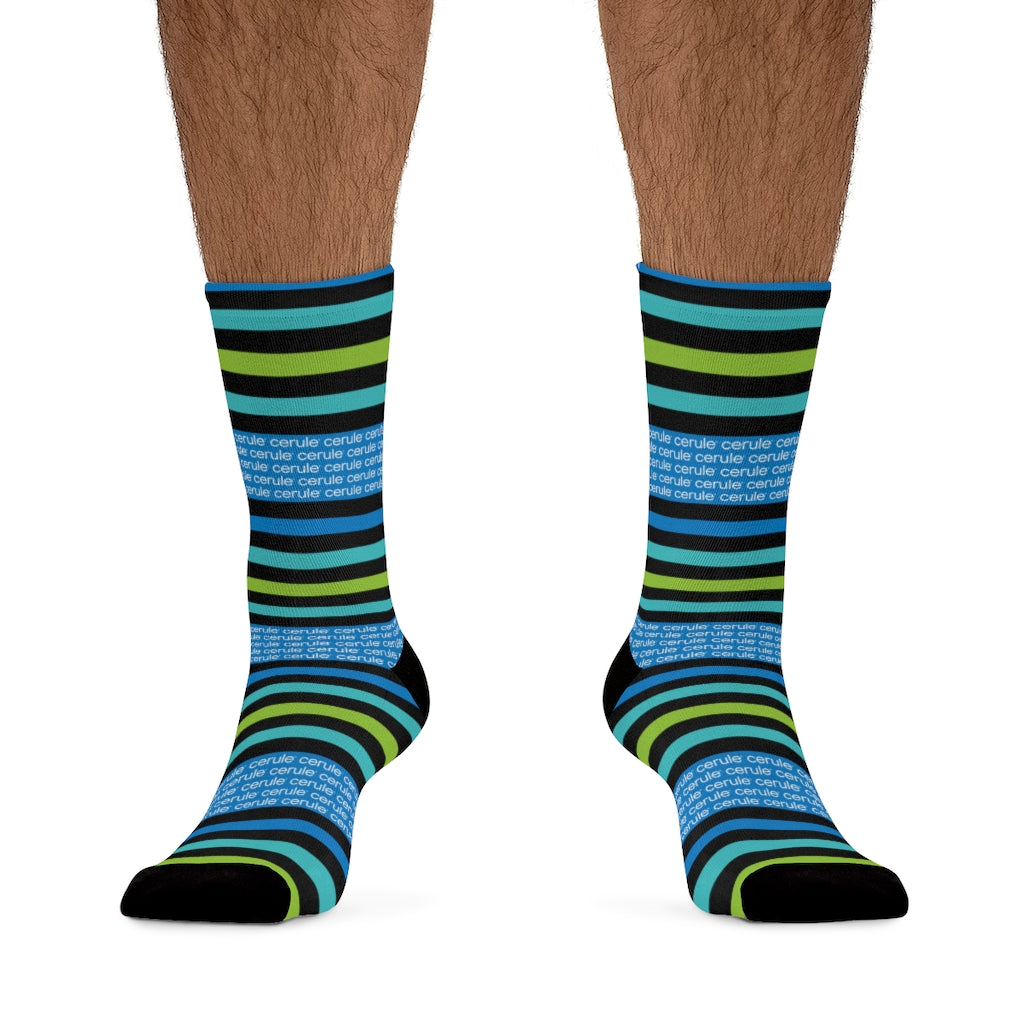 Cerule Socks - Stripes