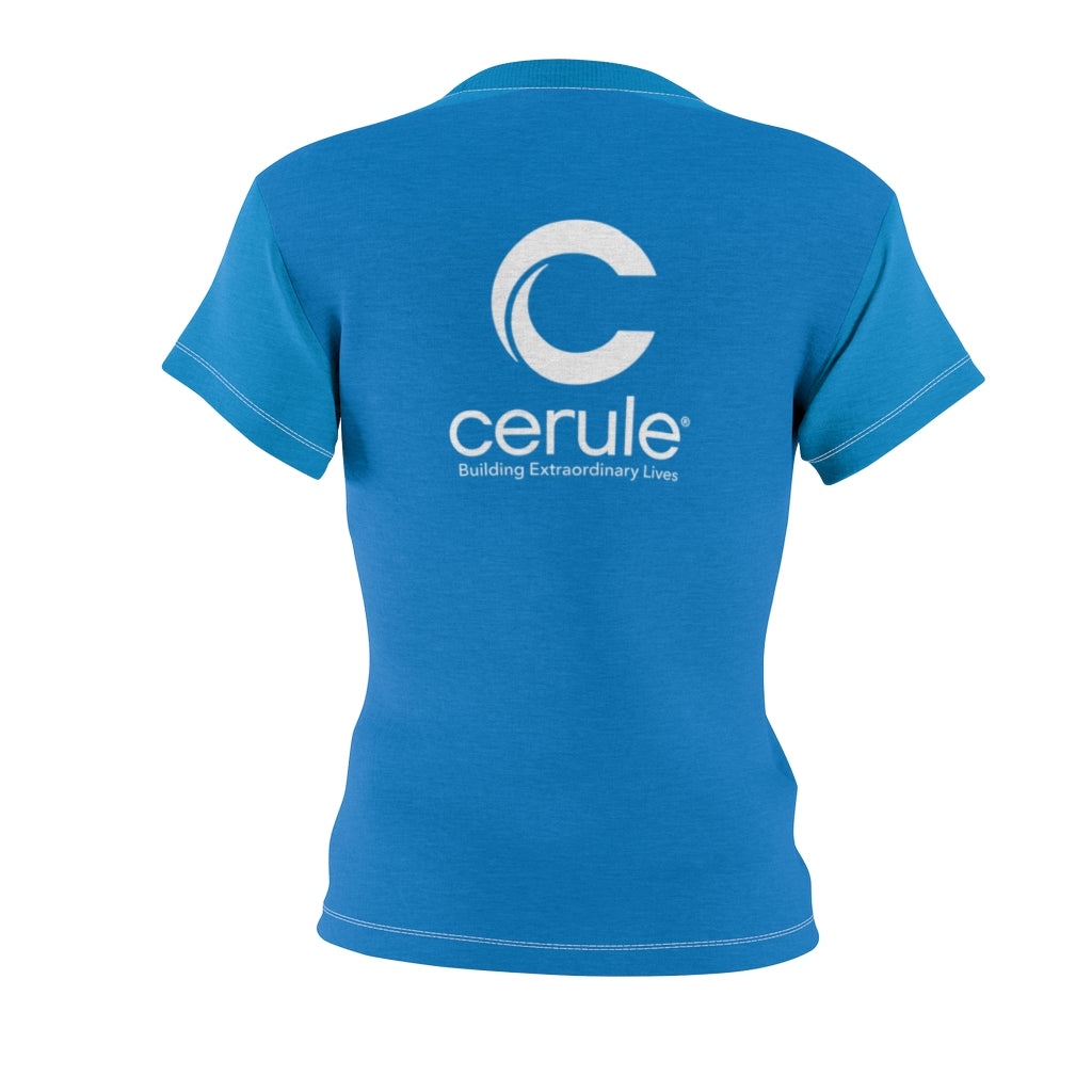 T-shirt"Cerule SMS"pour femme