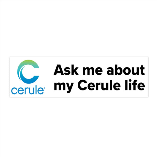 Stickers Cerule - Ask me - Blanc