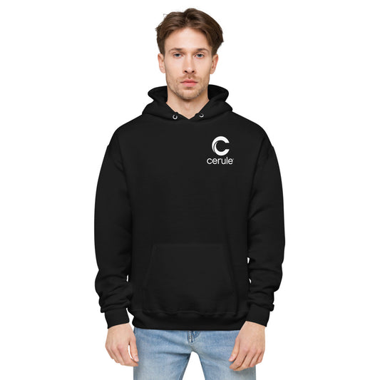 Cerule Unisex fleece hoodie - Black